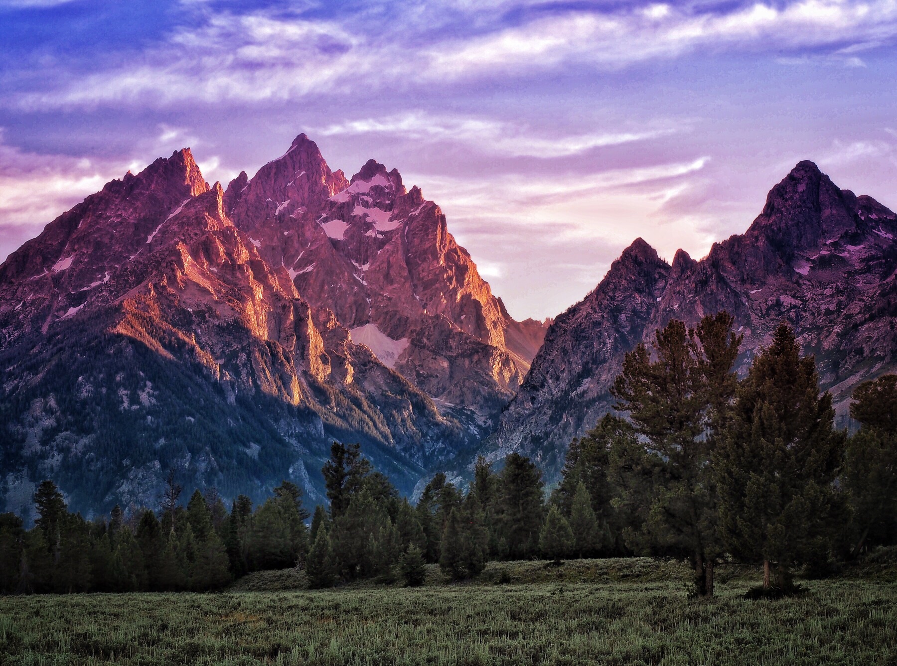 The Grand Teton Alpen Glow
